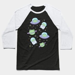 Cute Cosmic Frogs Baseball T-Shirt